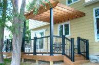 deck with pergola cover