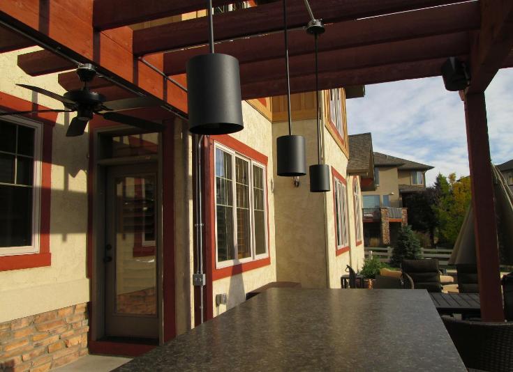 Bar lights and outdoor fan