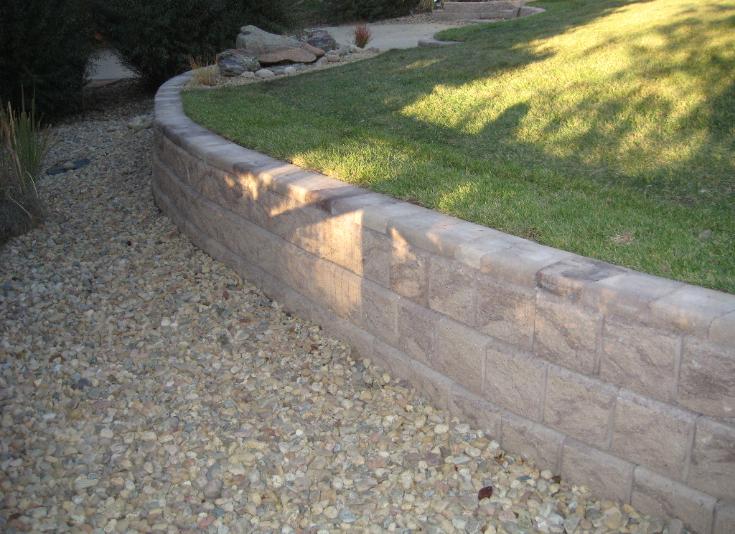 landscape block retaining wall