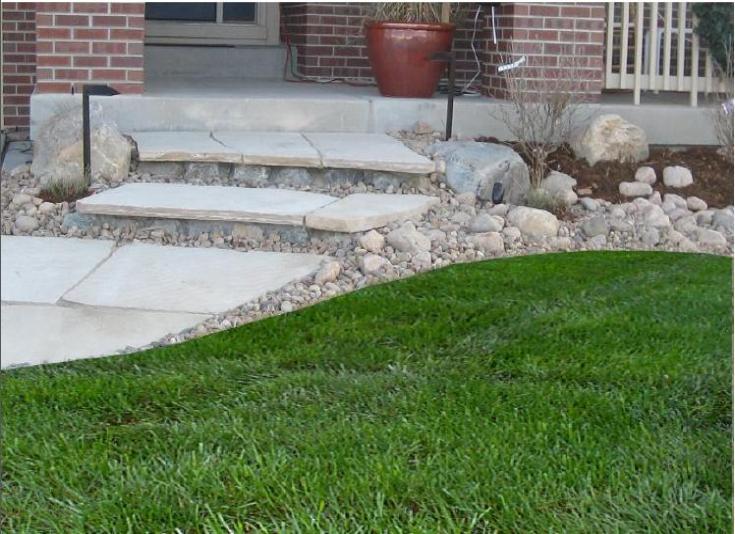 flagstone entry steps