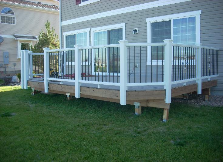 gray deck iron ballusters