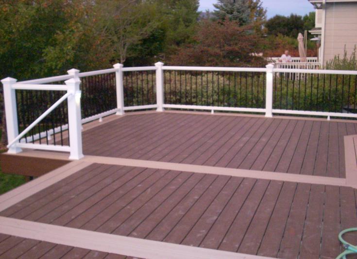 2 tone brown deck