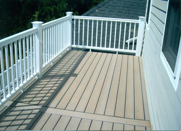 light colored composite deck